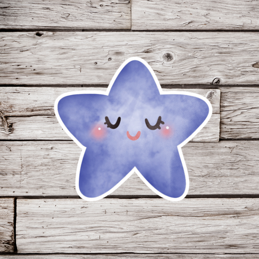 Purple Star Sticker