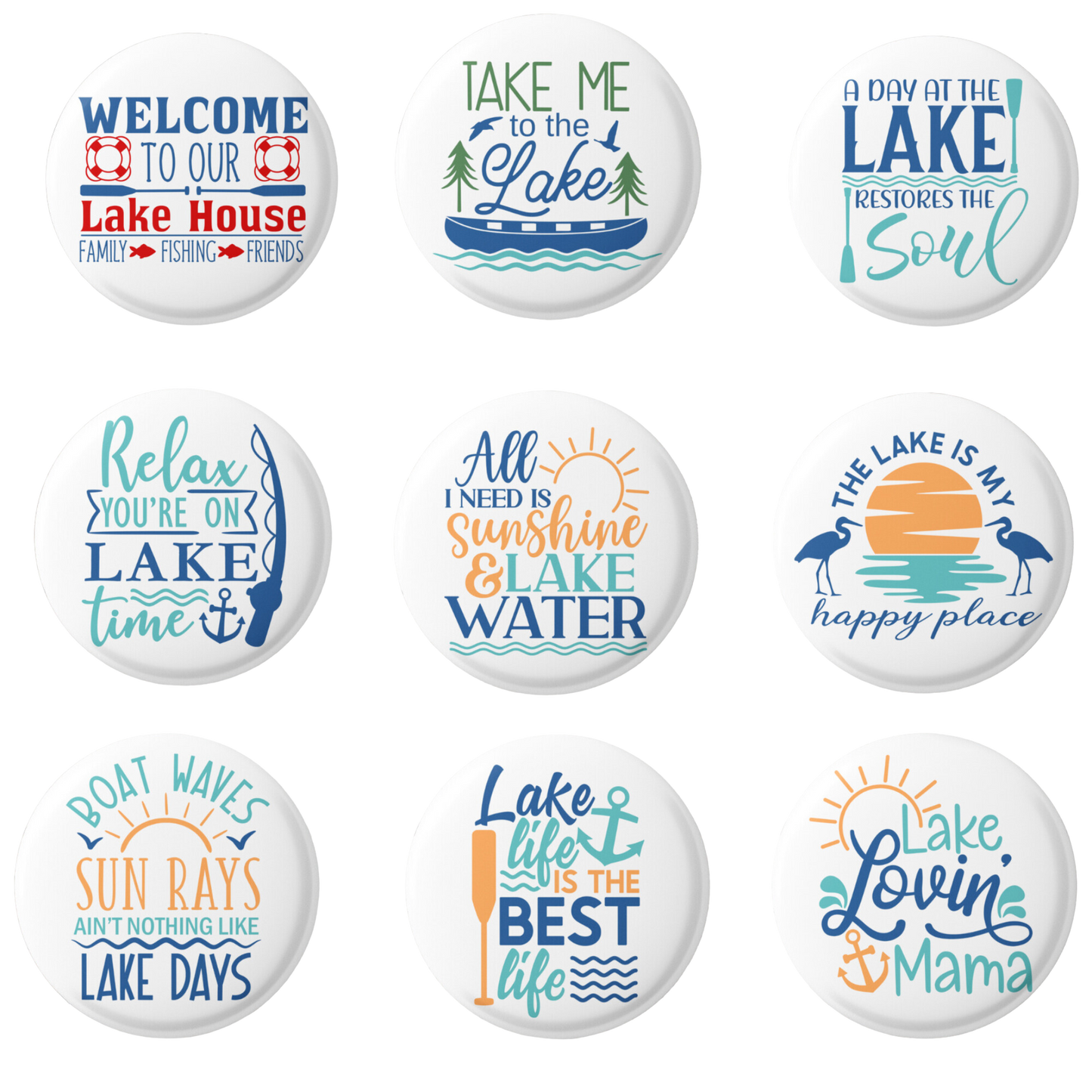 Lake Life Pins Mix