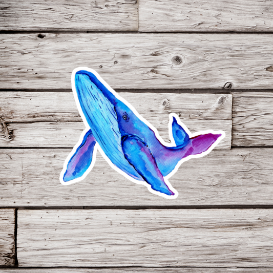Whale Sticker or Magnet