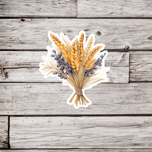 Wheat Sticker or Magnet