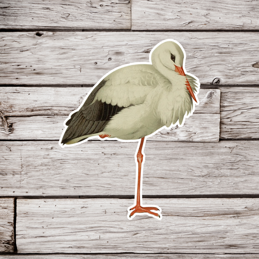 White Stork Sticker