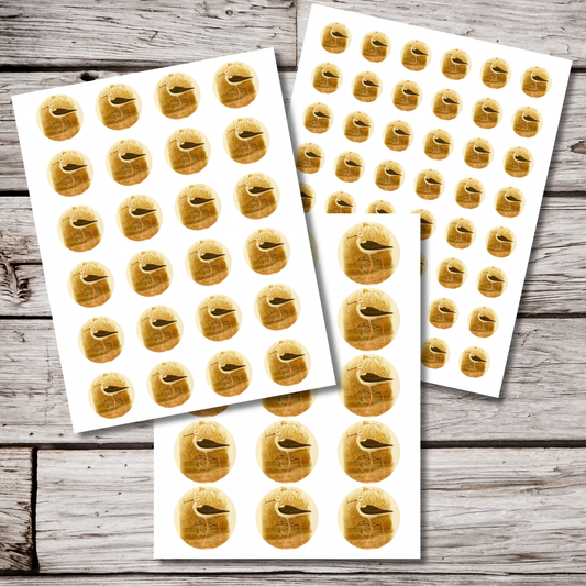 Bird Circle Sticker Sheet