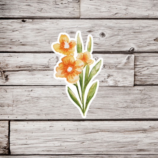 Yellow Flowers Sticker or Magnet