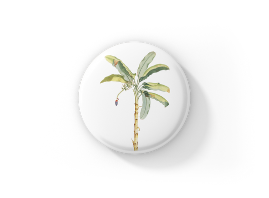 Banana Tree Pin Back Button, Magnet, Keychain