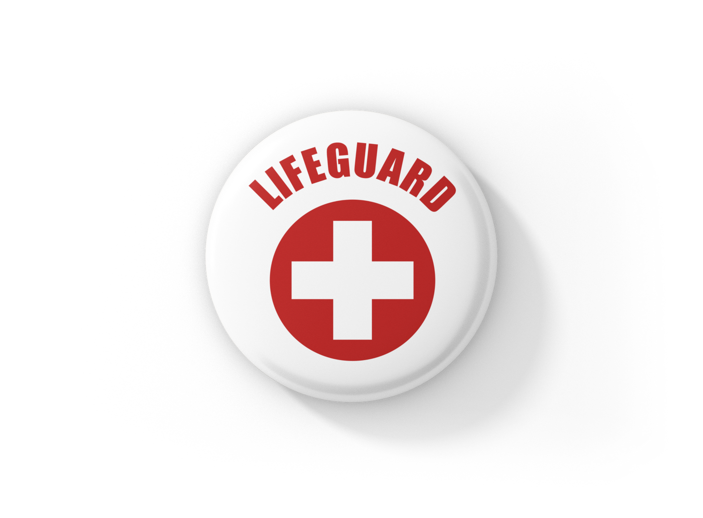 Lifeguard Pin Back Button, Magnet