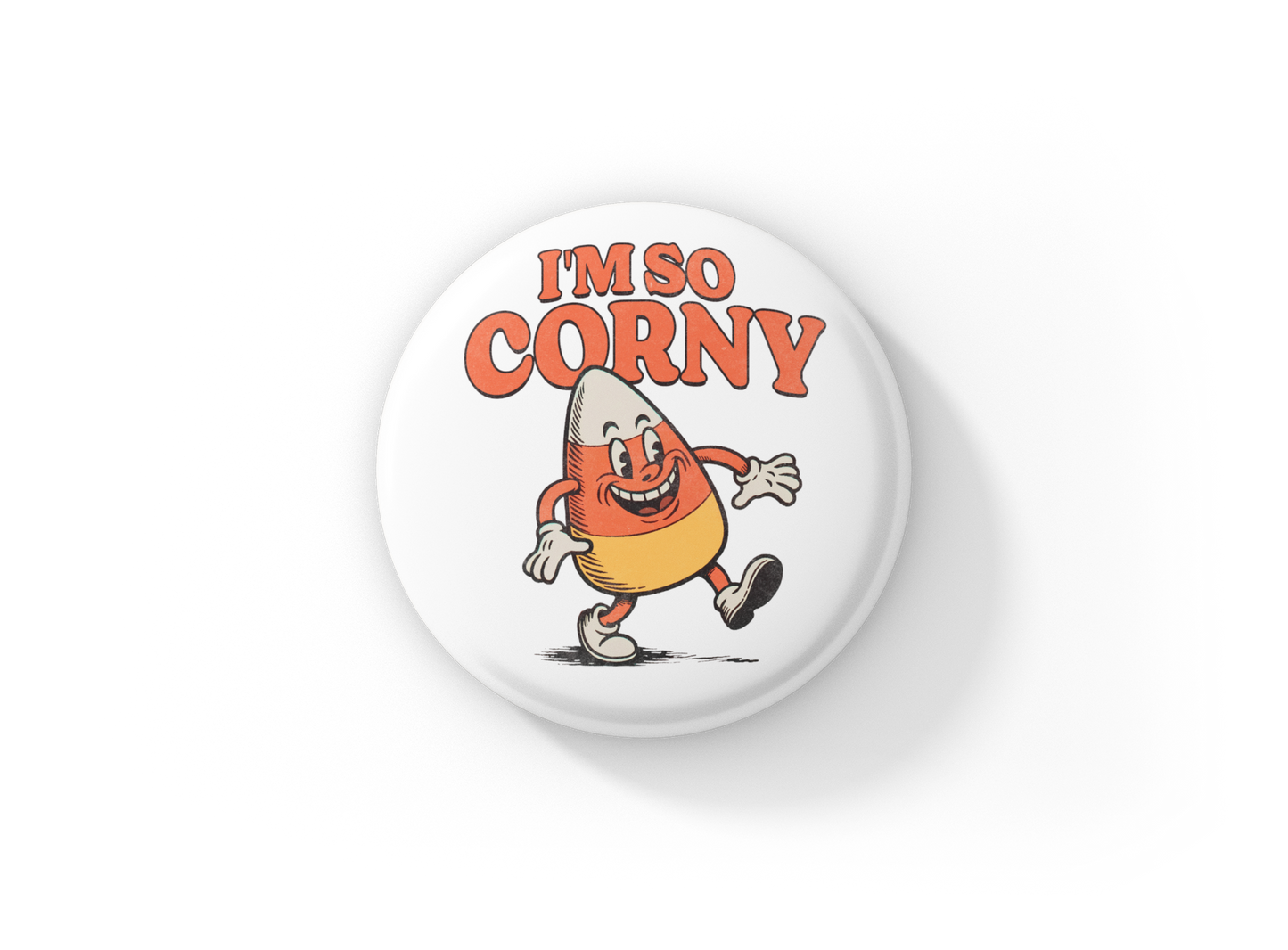 I'm So Corny Pin Back Button, Magnet