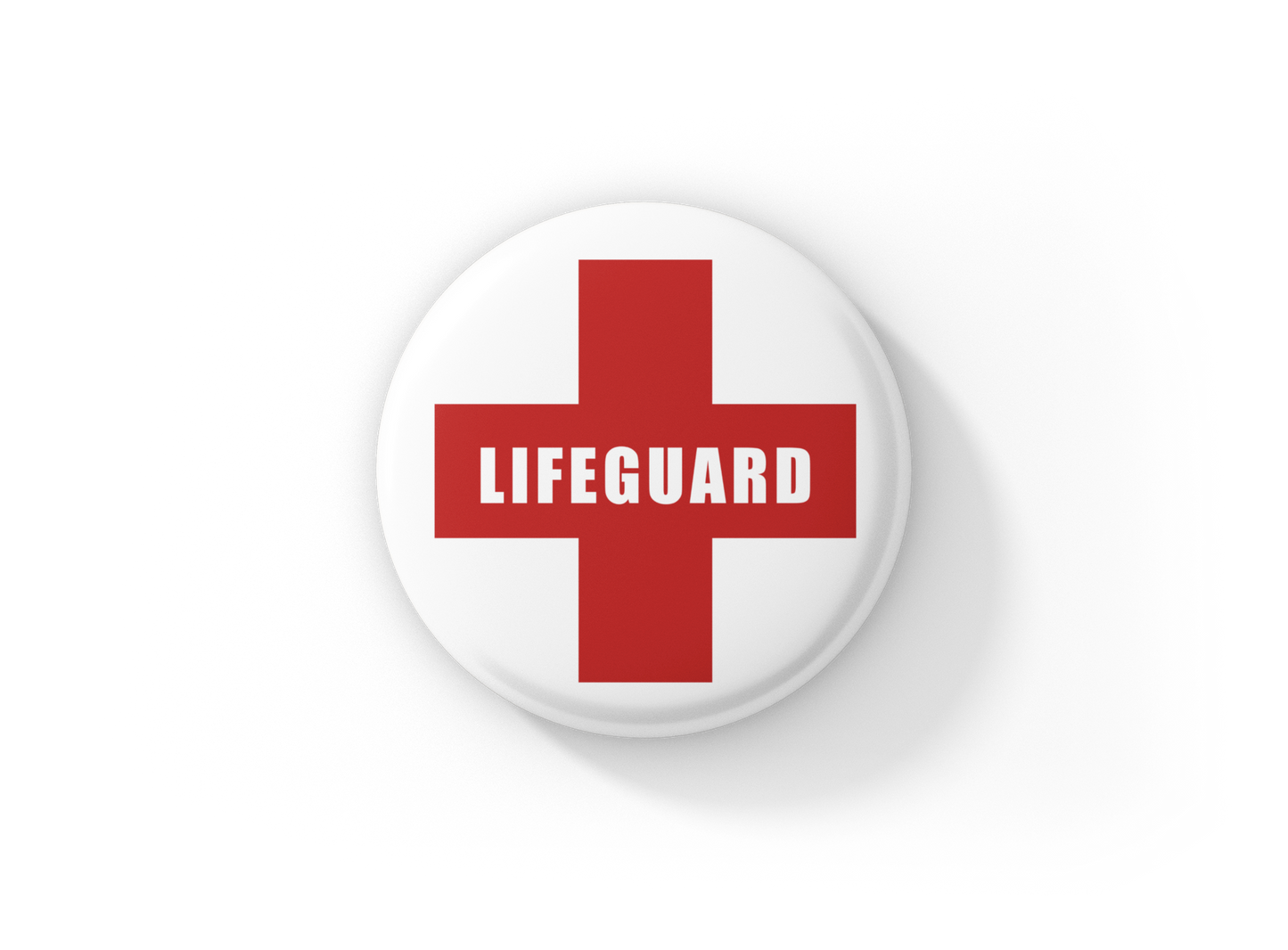 Lifeguard Pin Back Button, Magnet