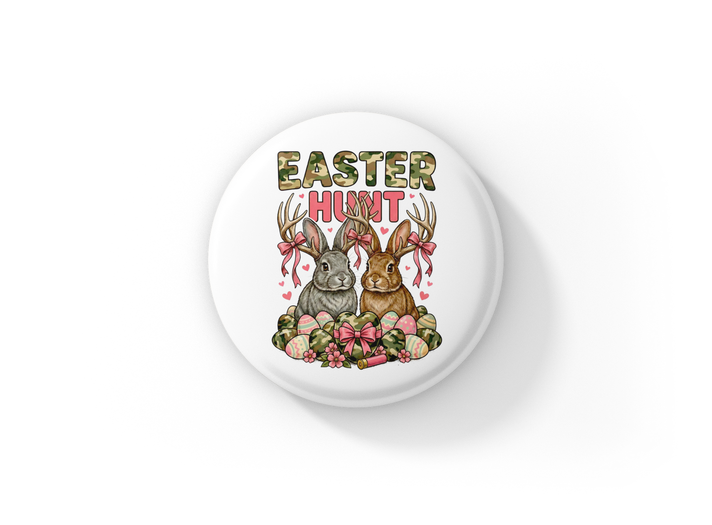 Easter Hunt Pin Back Button, Magnet