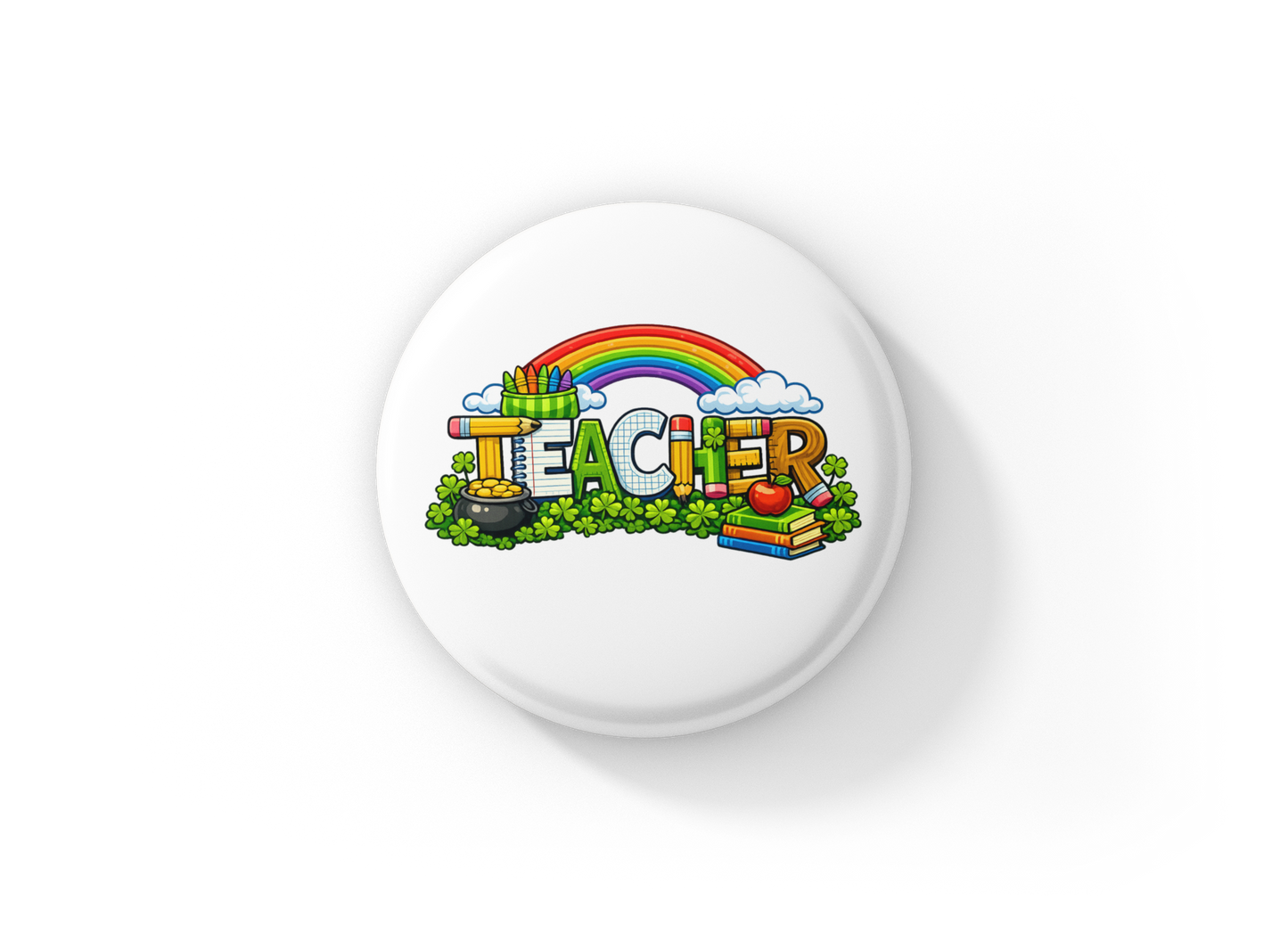 Teacher Pin Back Button, Magnet