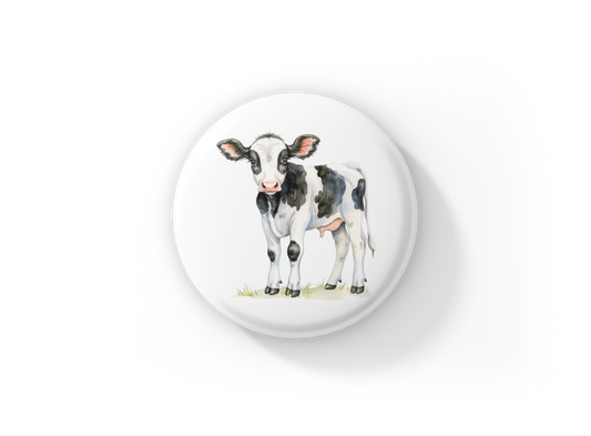 Calf Pin Back Button, Magnet