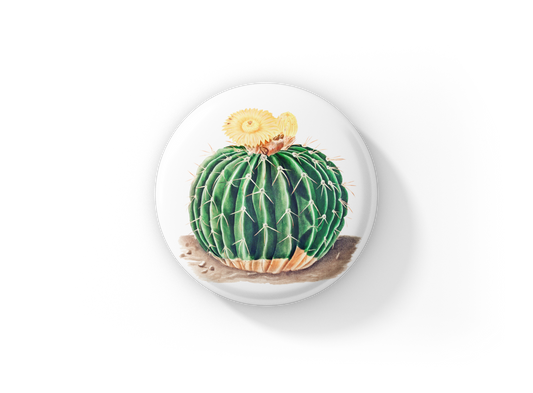 Cactus Pin Back Button, Magnet, Keychain