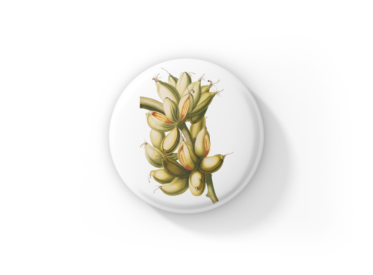 Banana Pin Back Button, Magnet, Keychain
