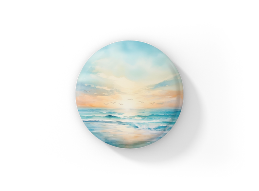 Costal Beach 3 Pin Back Button, Magnet, Keychain