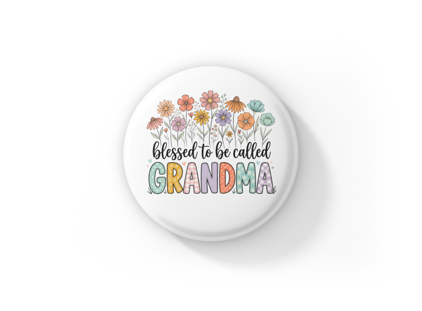 Blessed To Be Called Grandma Pin Back Button, Magnet