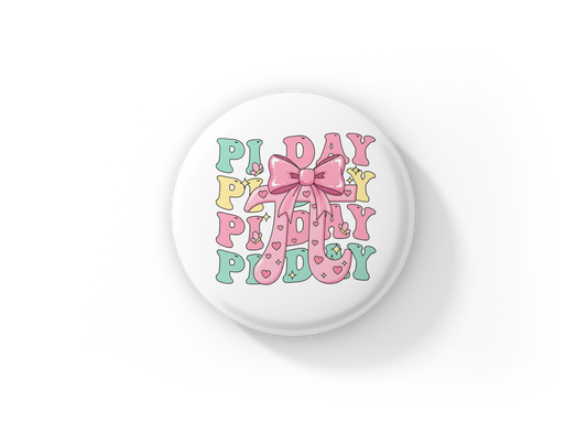 Pi Day Pin Back Button, Magnet