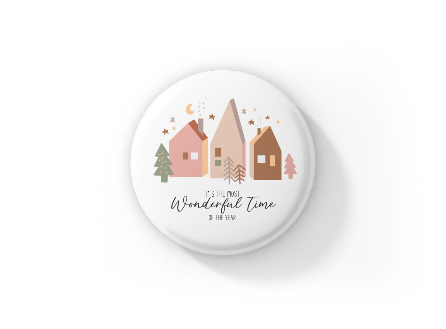 It's The Most Wonderful Time Pin Back Button, Magnet