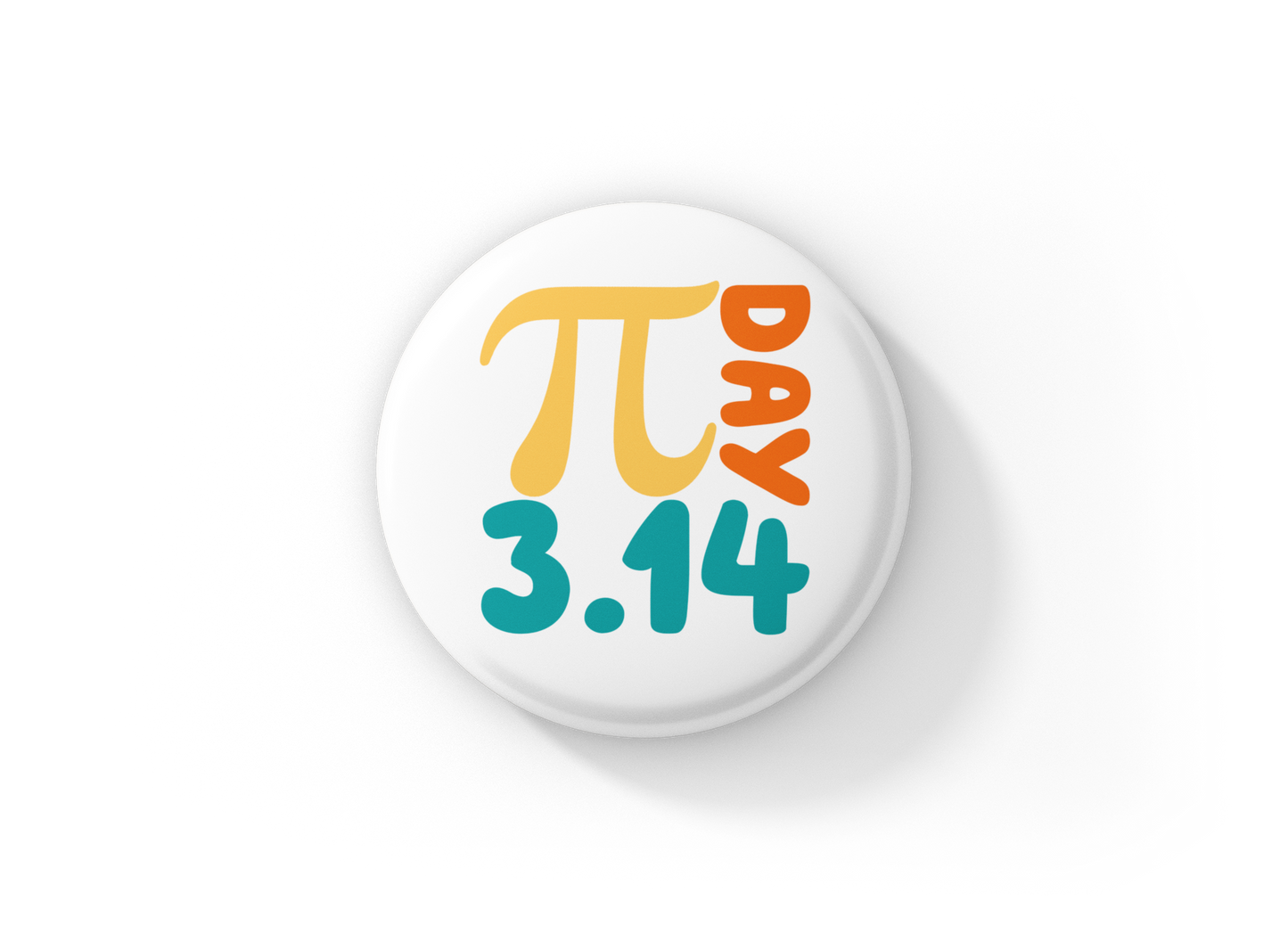 Pi Day 3.14 Pin Back Button, Magnet