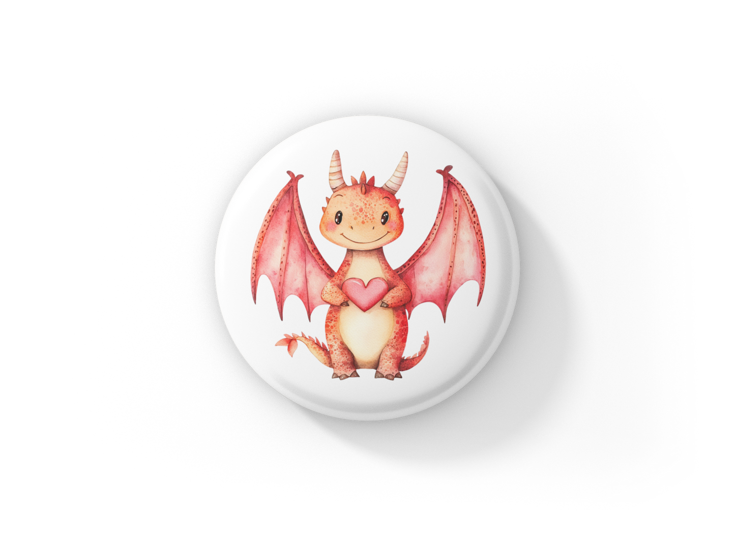 Dragon Pin Back Button, Magnet