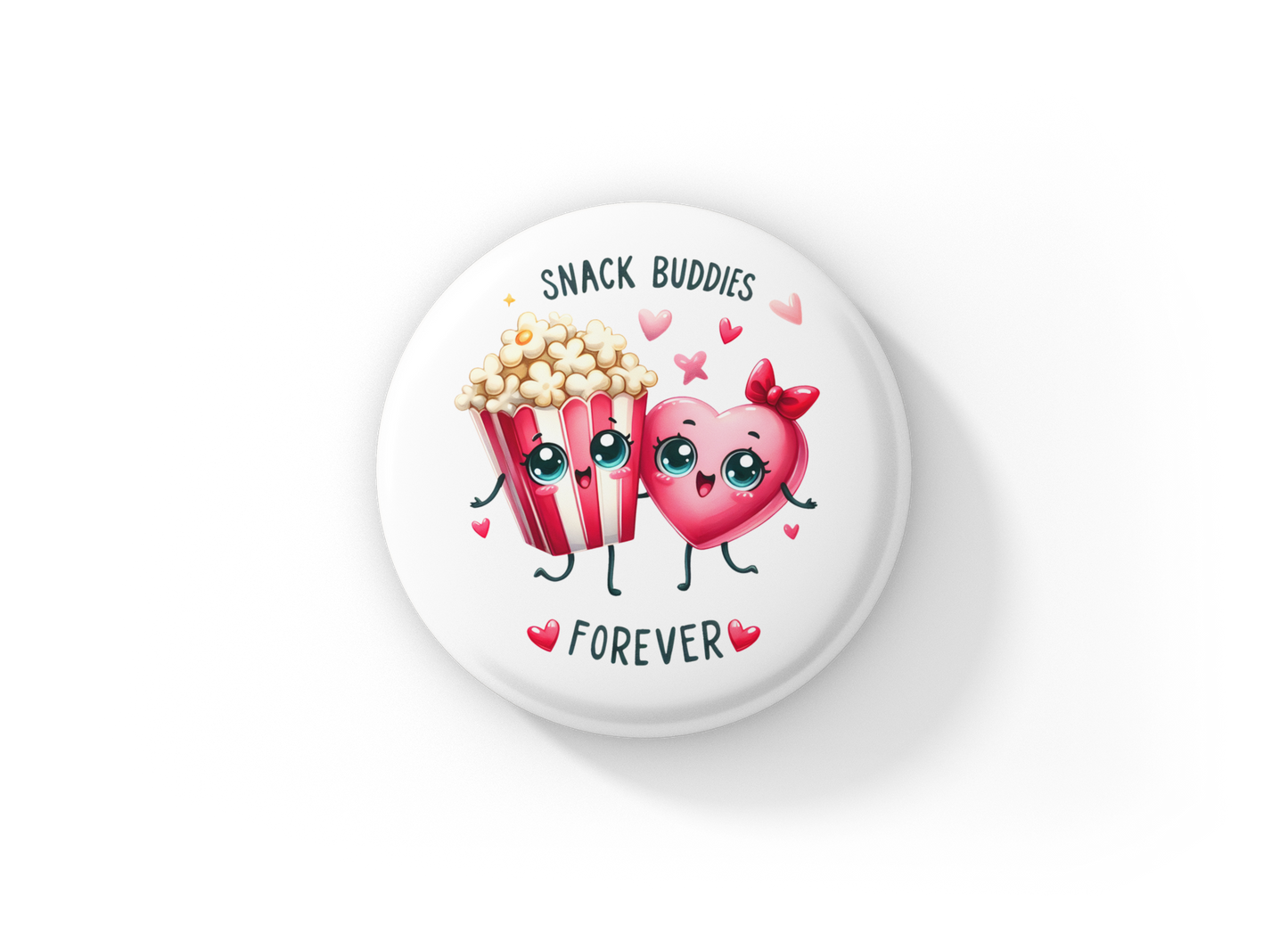 Snack Buddies Forever Pin Back Button, Magnet