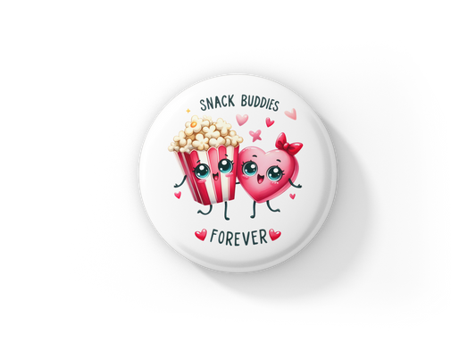 Snack Buddies Forever Pin Back Button, Magnet