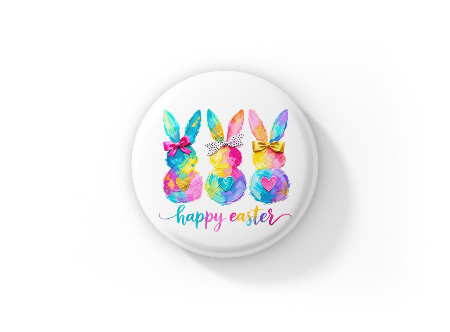 Happy Easter Pin Back Button, Magnet