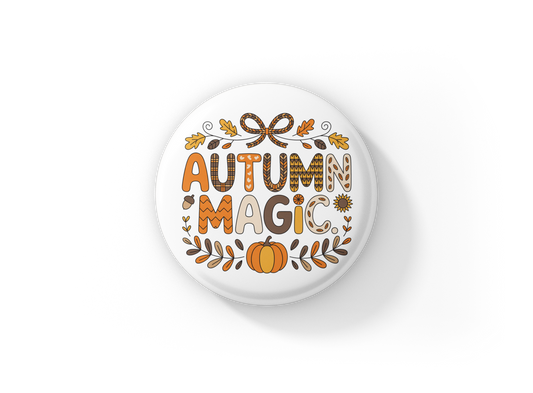 Autumn Magic Pin Back Button, Magnet