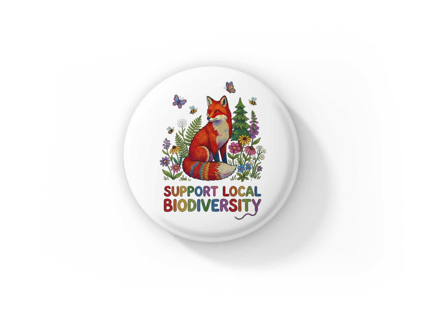 Support Local Biodiversity 1 Pin Back Button, Magnet