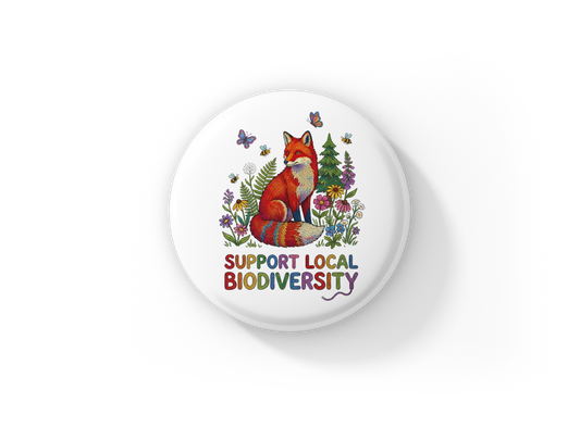 Support Local Biodiversity 1 Pin Back Button, Magnet