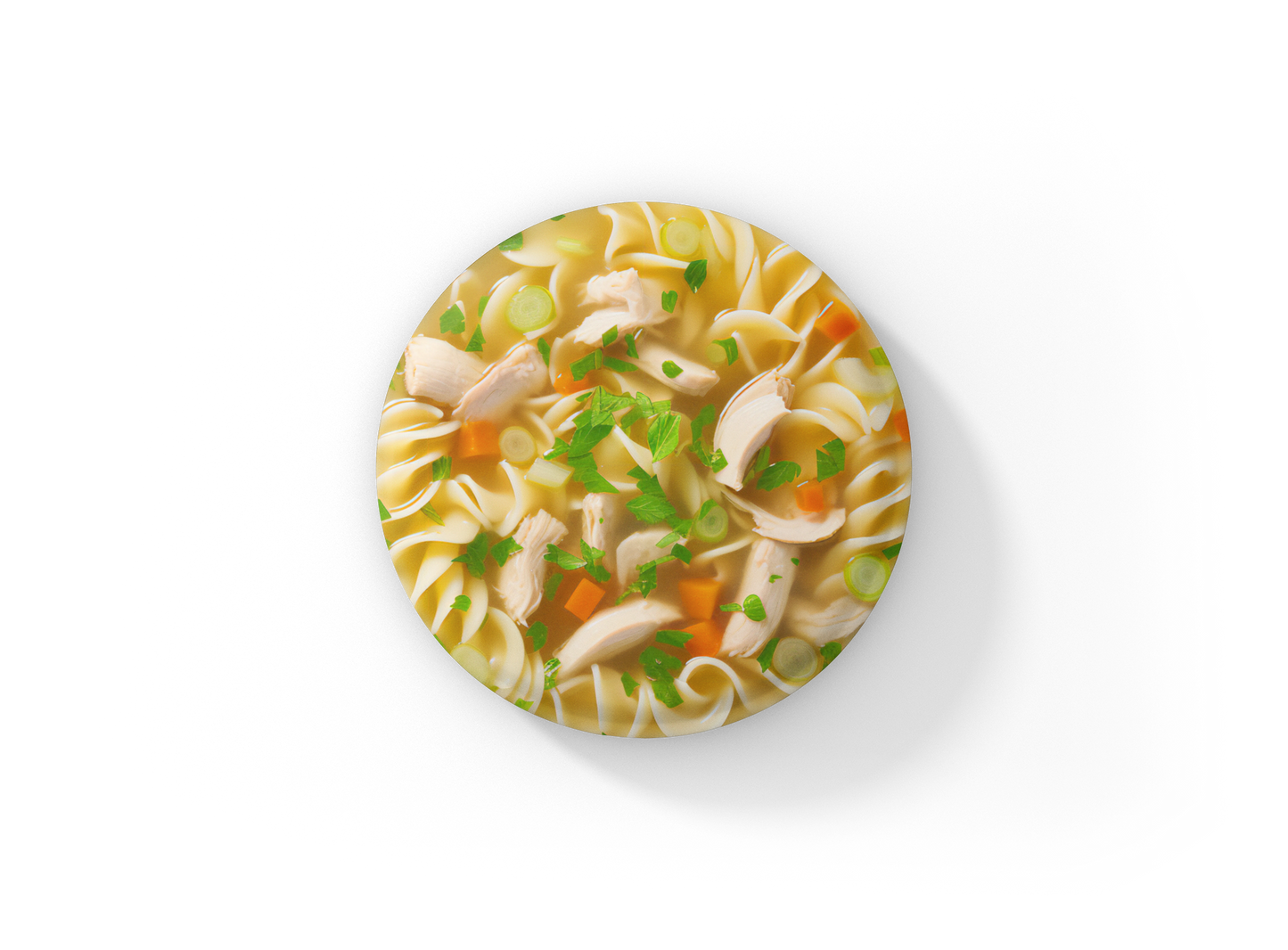 Chicken Noodle Soup Pin Pin Back Button, Magnet