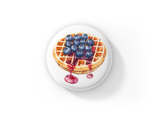 Blueberry Pin Back Button, Magnet