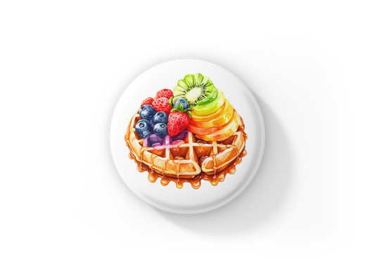 Fruit Pin Back Button, Magnet