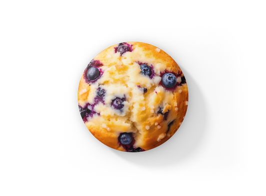 Blueberry Muffin Pin Back Button, Magnet