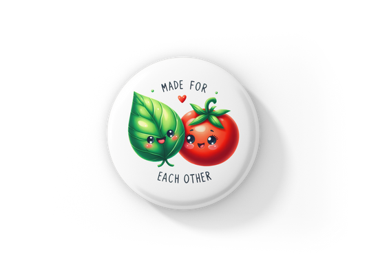 Made For Each Other Pin Back Button, Magnet