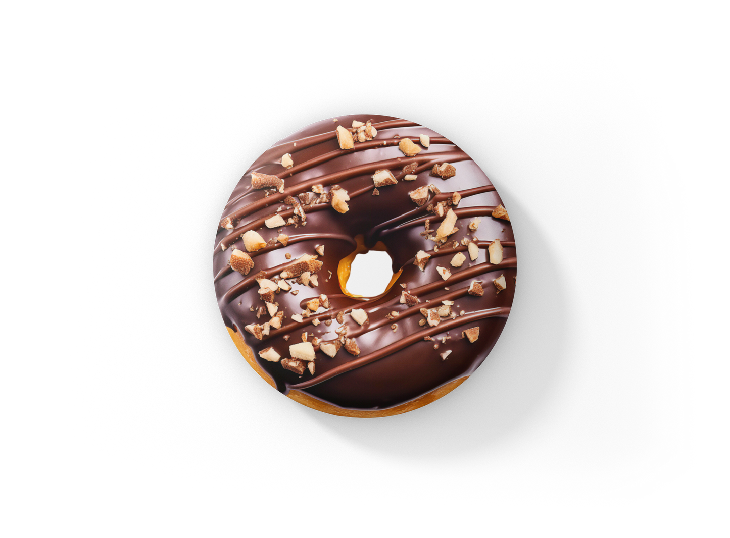 Doughnut Pin Back Button, Magnet