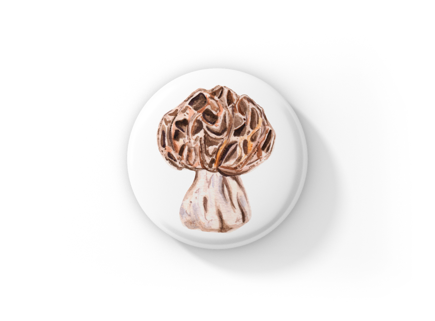 Mushroom Pin Back Button, Magnet
