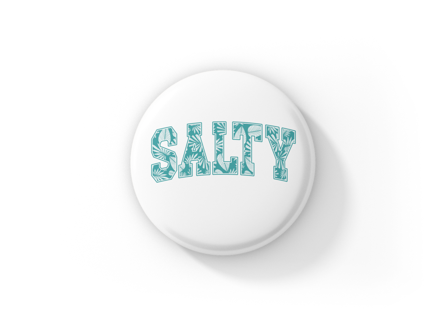 Salty Pin Back Button, Magnet