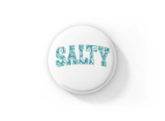 Salty Pin Back Button, Magnet
