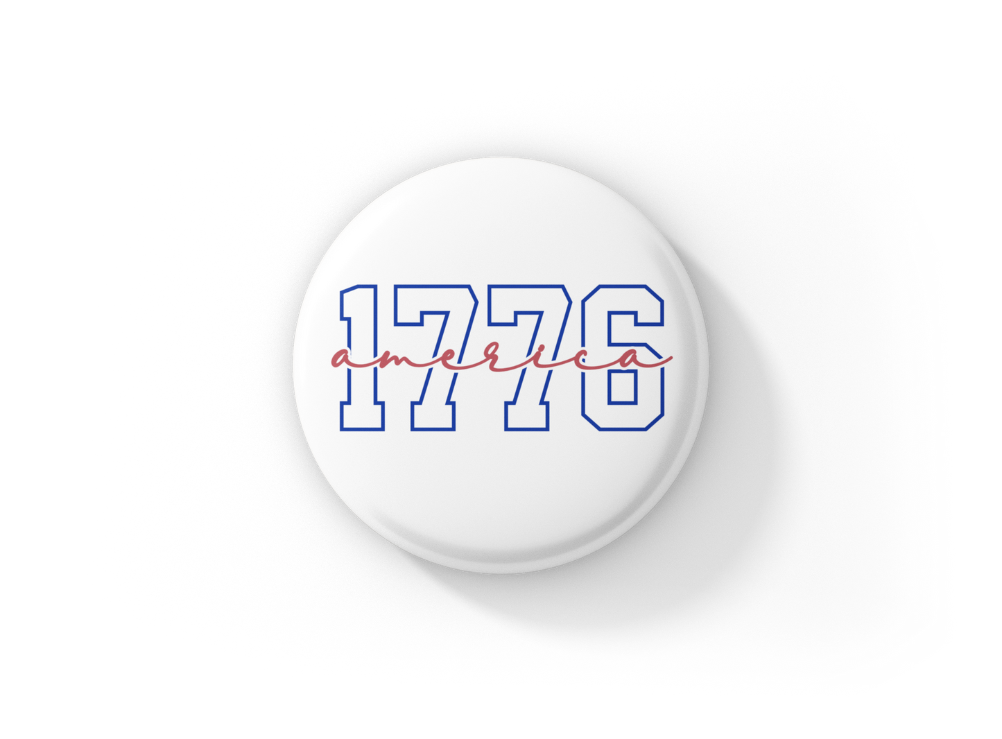 1776 America Pin Back Button, Magnet