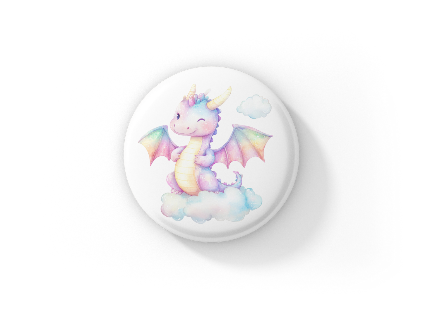 Dragon Pin Back Button, Magnet