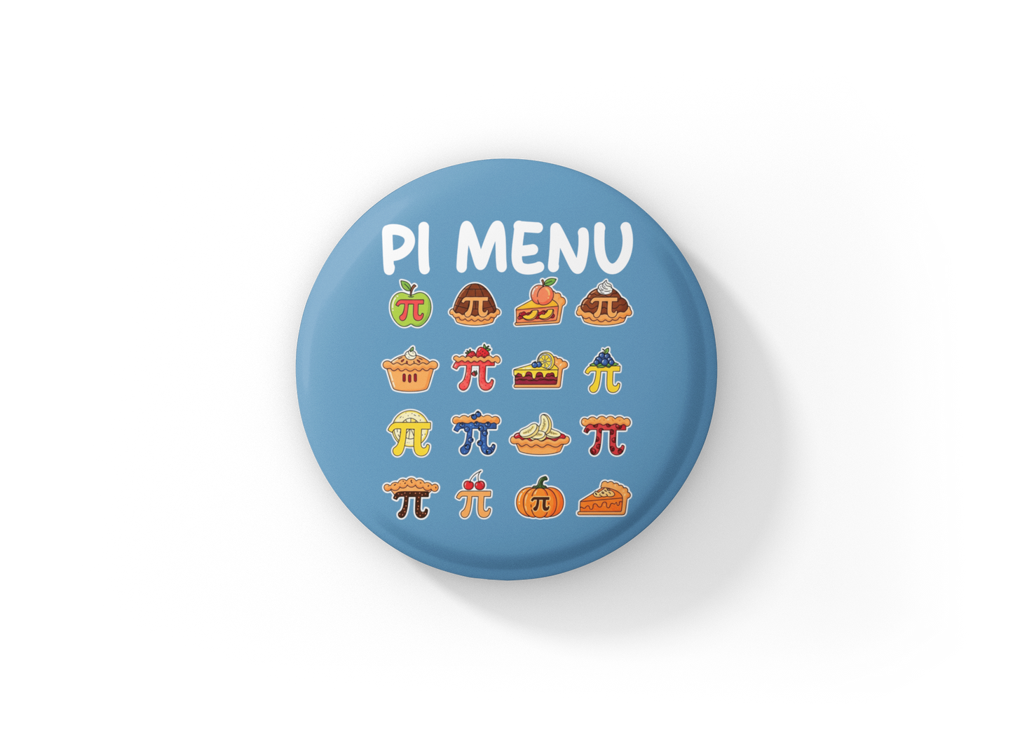 Pi Menu Pin Back Button, Magnet