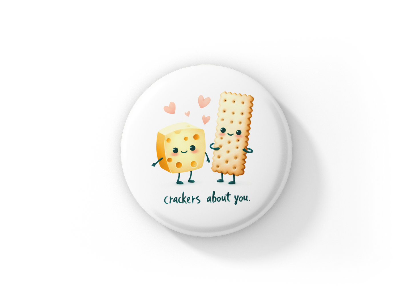 Crackers About You Pin Back Button, Magnet