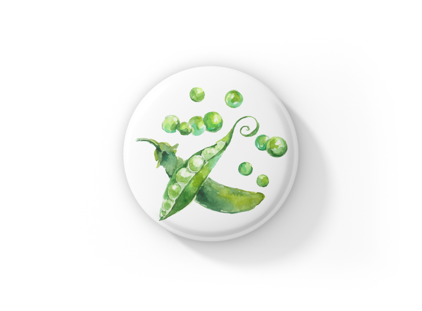 Peas Pin Back Button, Magnet