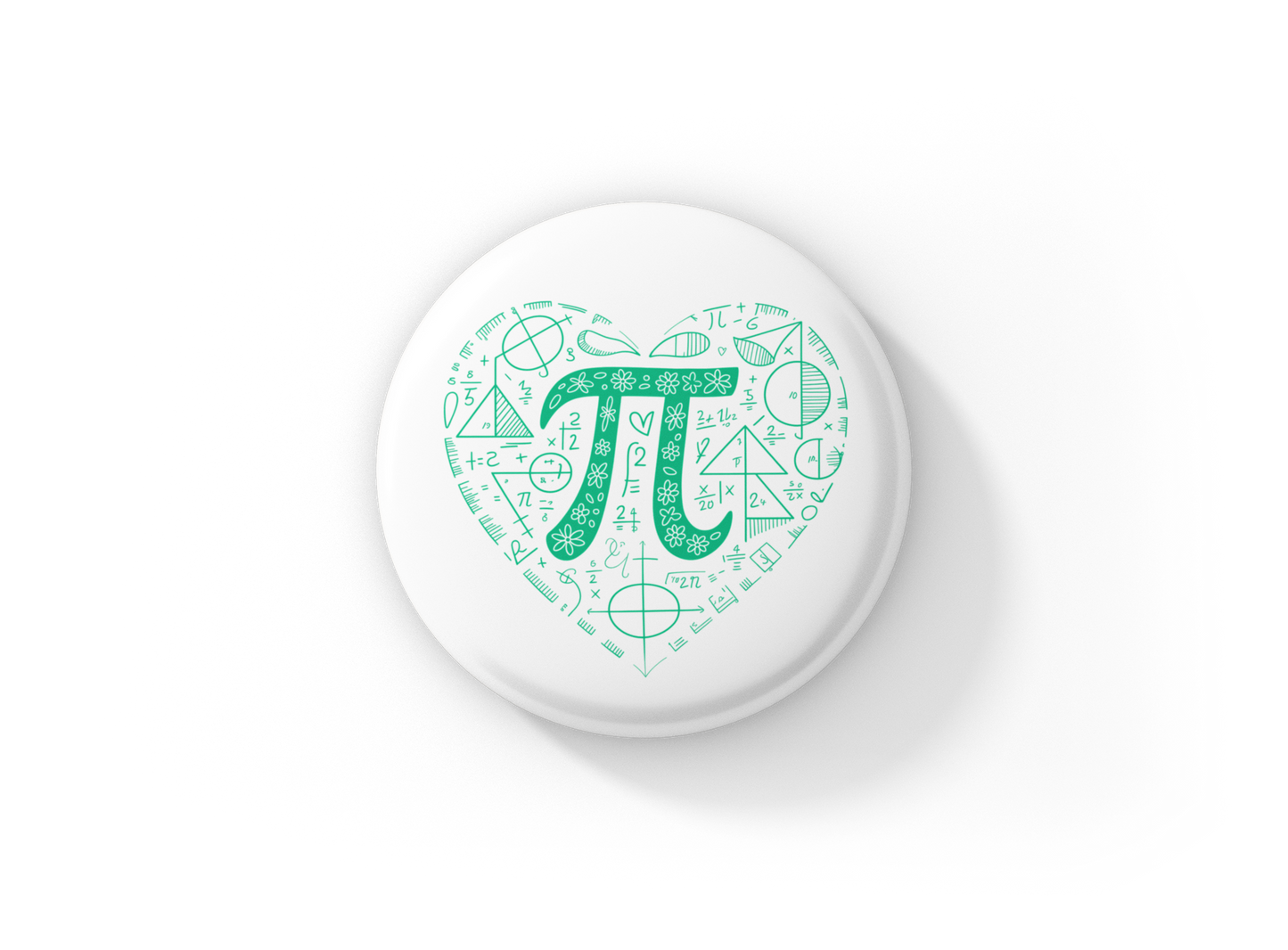Pi Pin Back Button, Magnet