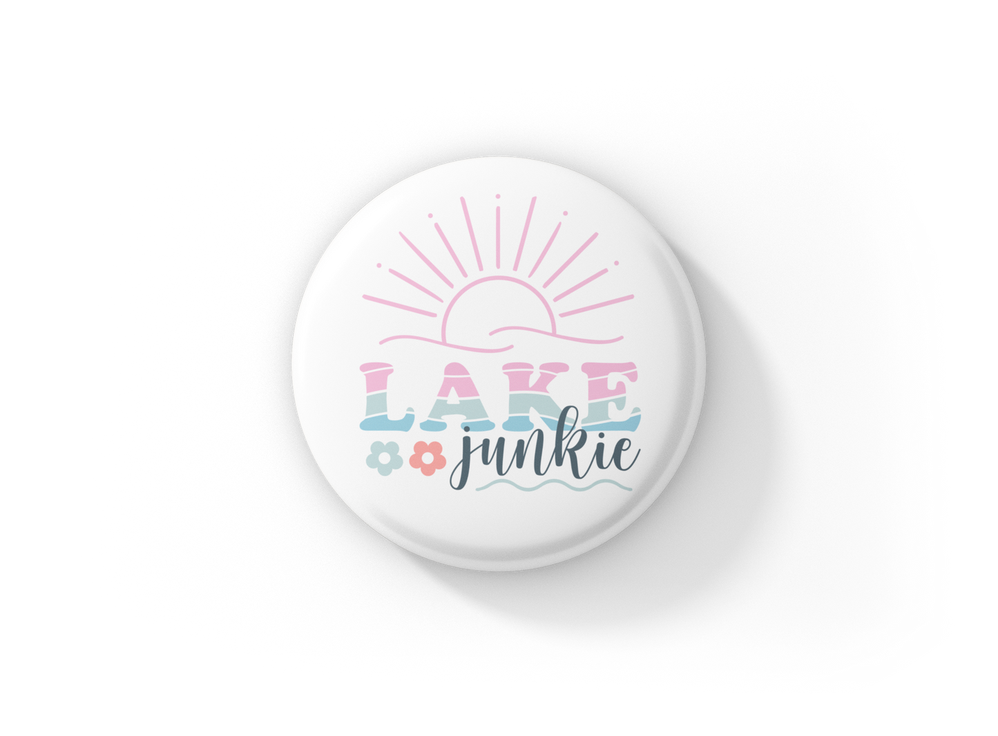 Lake Junkie Pin Back Button, Magnet