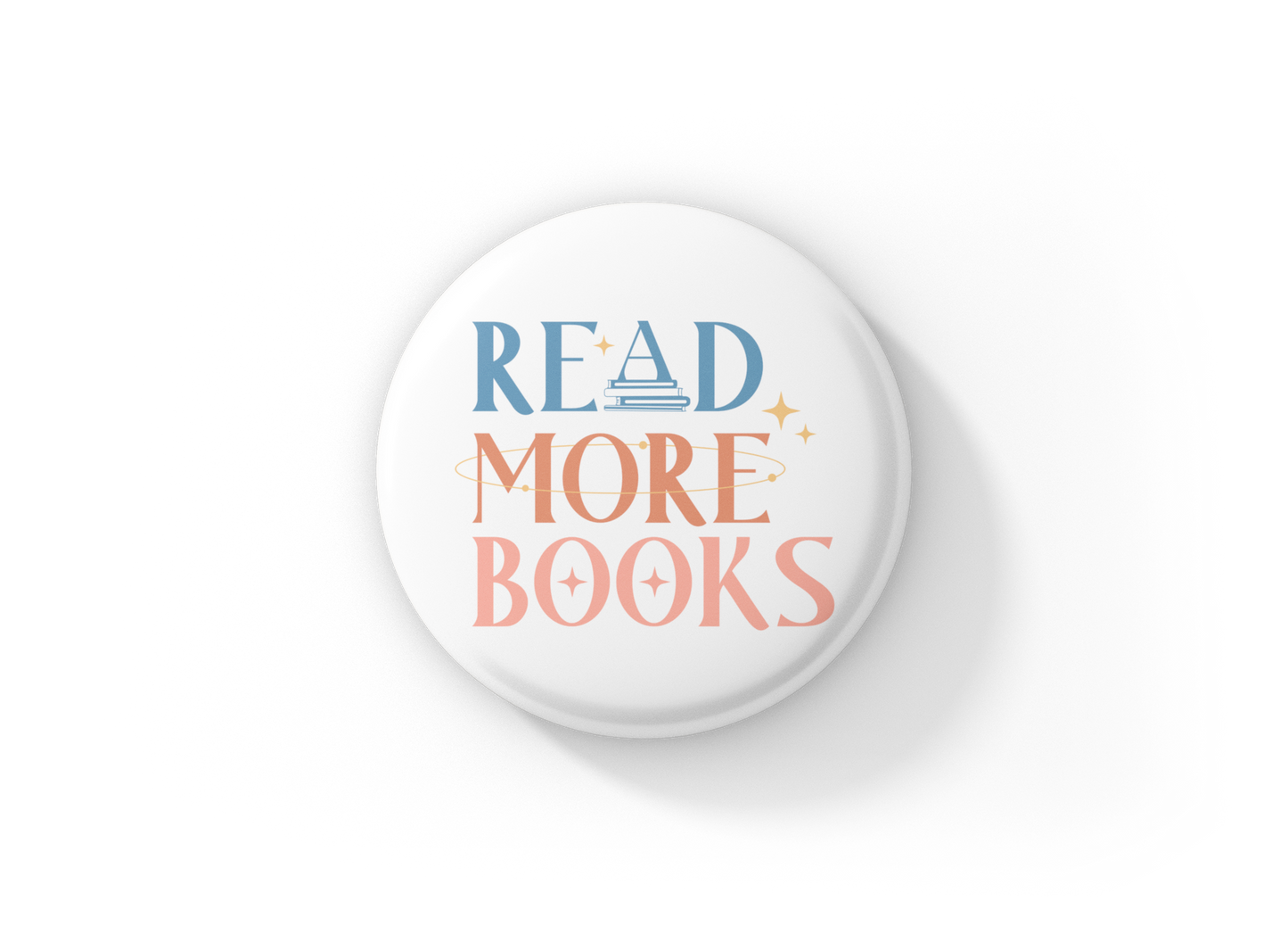Read More Books Pin Back Button, Magnet
