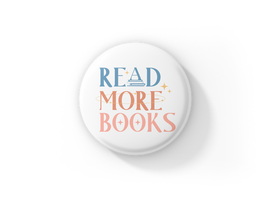 Read More Books Pin Back Button, Magnet