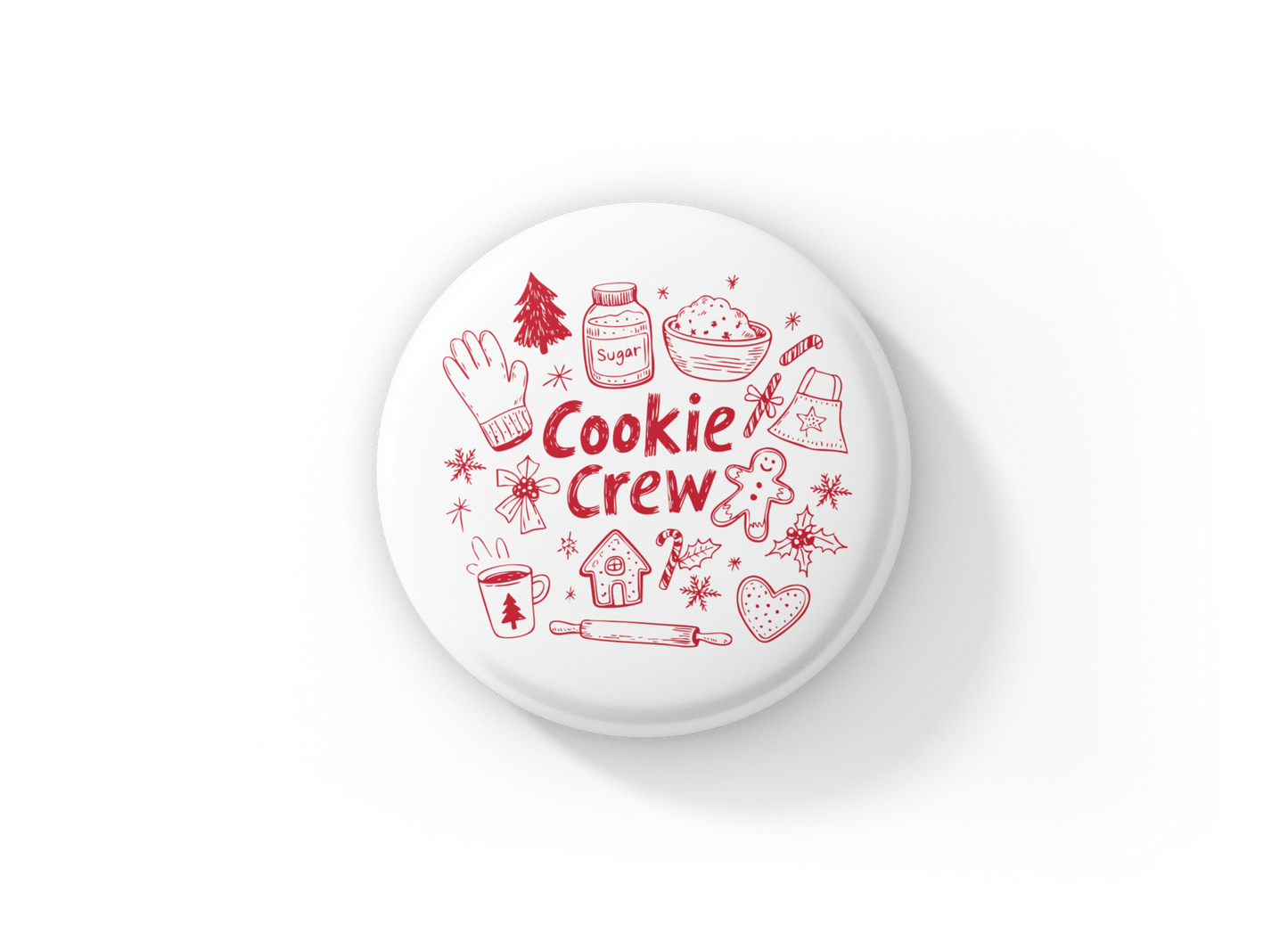 Cookie Crew Pin Back Button, Magnet