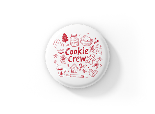 Cookie Crew Pin Back Button, Magnet
