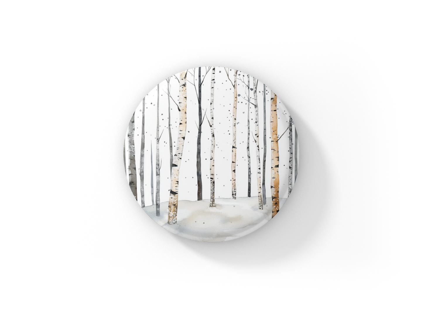 Birch Forest 2 Pin Back Button, Magnet