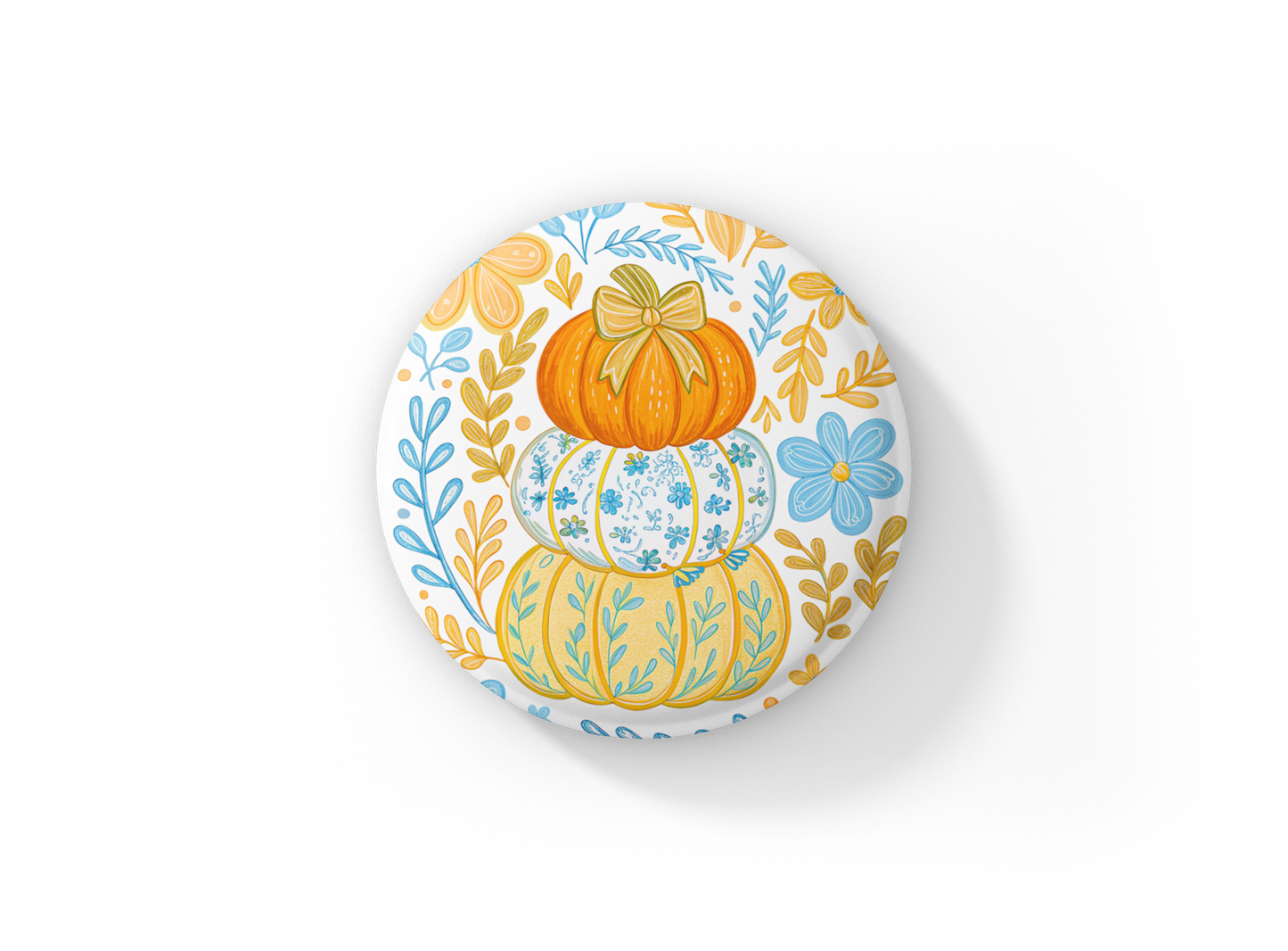 Pumpkins Pin Back Button, Magnet